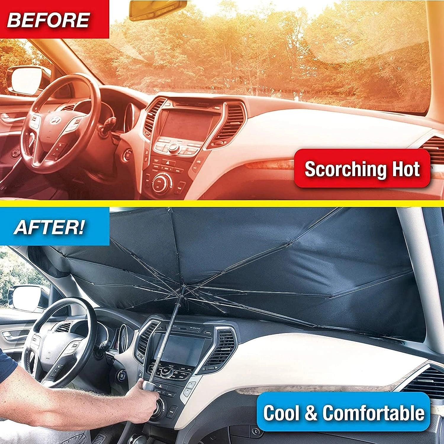 Car Windshield Sun Shade - HAFIZ & CO