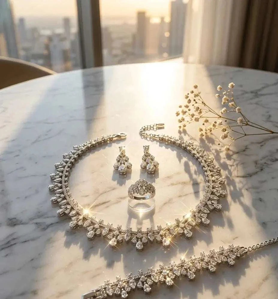 Stylish Silver Jewelry SetHAFIZ & CO
