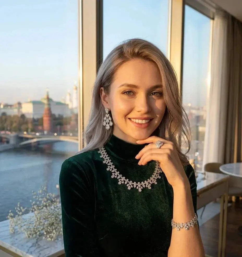 Stylish Silver Jewelry SetHAFIZ & CO