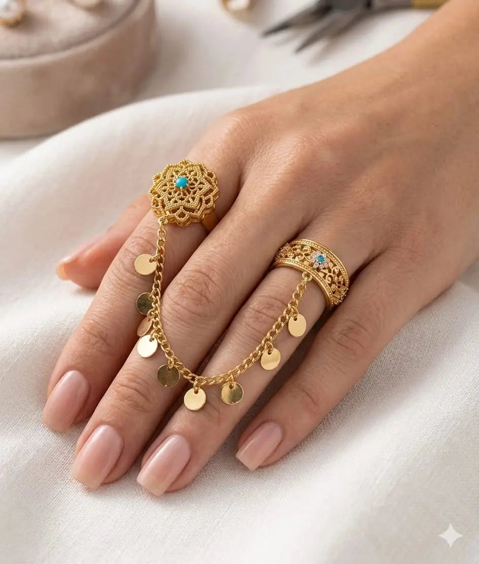 Boho Turquoise Ring - HAFIZ & CO