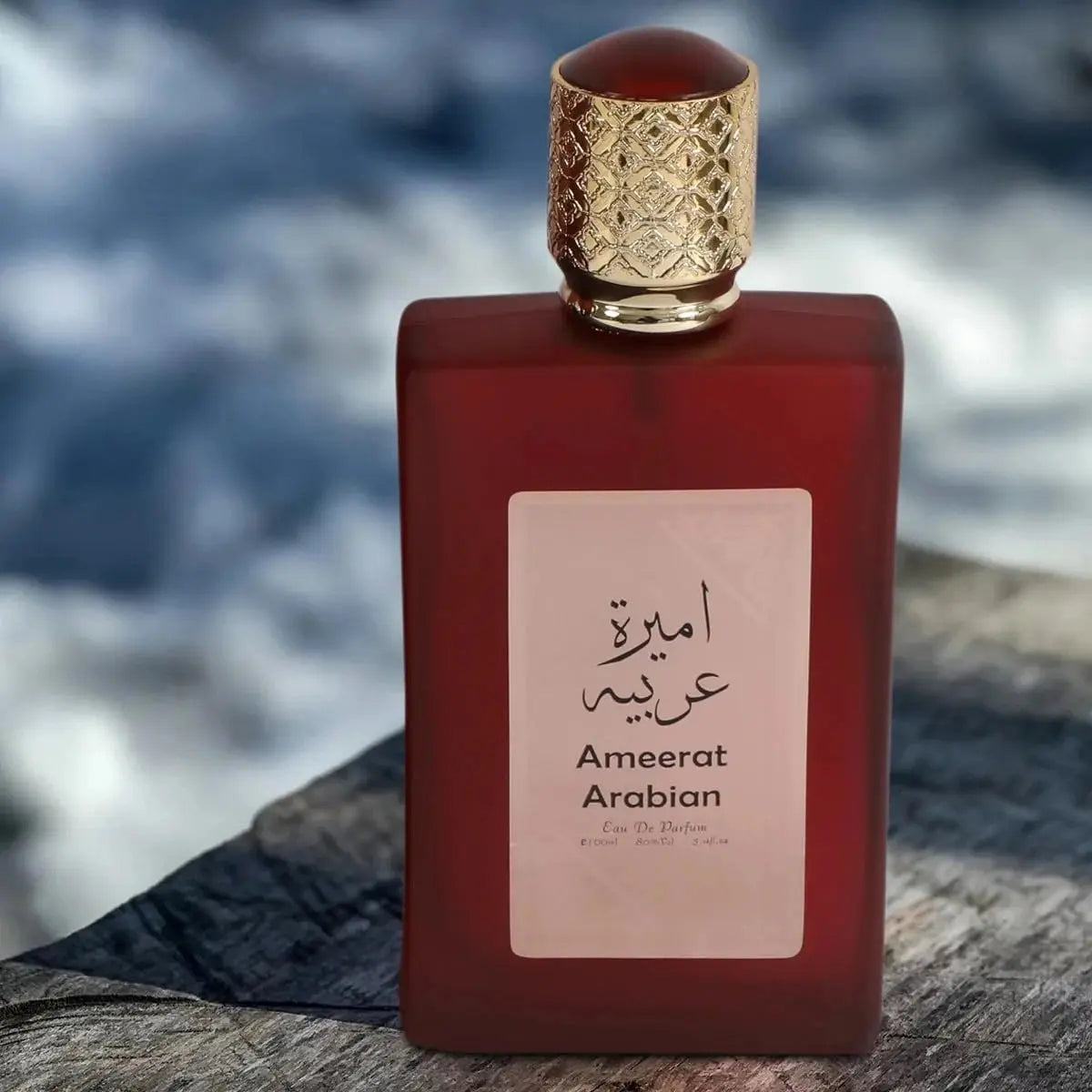 Zambeel Ameerat Asdaaf Al Arab Perfume Rouge Eau de Parfum 100ml, elegant bottle of scented fragrance for women.