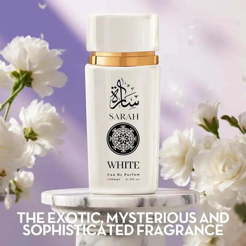 Zambeel Atika Sarah Perfume scent bottle, 100ml, elegant design, showcasing the Atika Perfumes brand and luxurious fragrance.