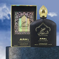 Black Zambeel oud perfume scent, a luxurious Middle Eastern fragrance with rich, warm notes in an elegant bottle.