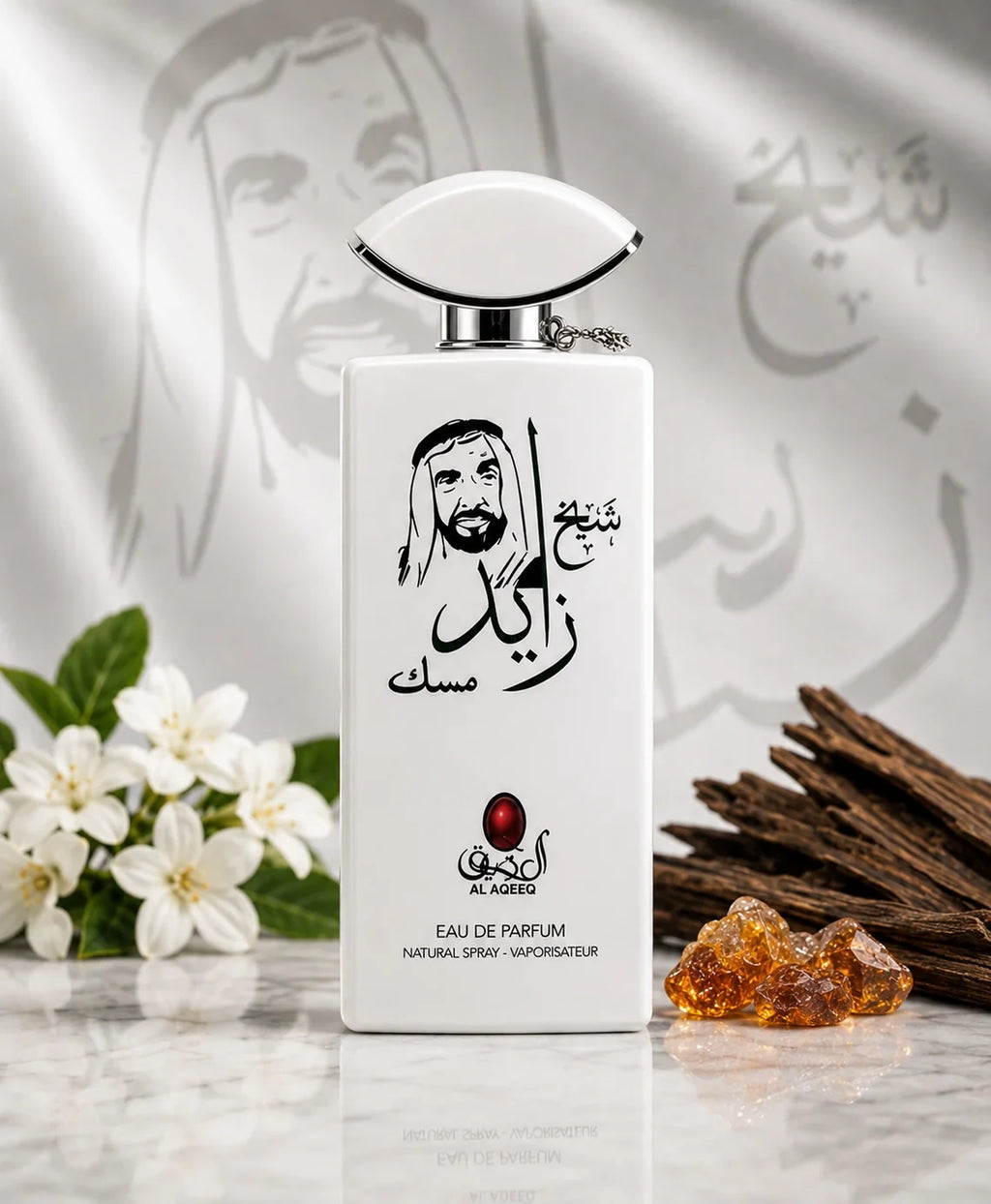 Zambeel Shaikh Zayed Musk scent bottle with elegant design, showcasing the luxurious perfume scent by Zambeel.