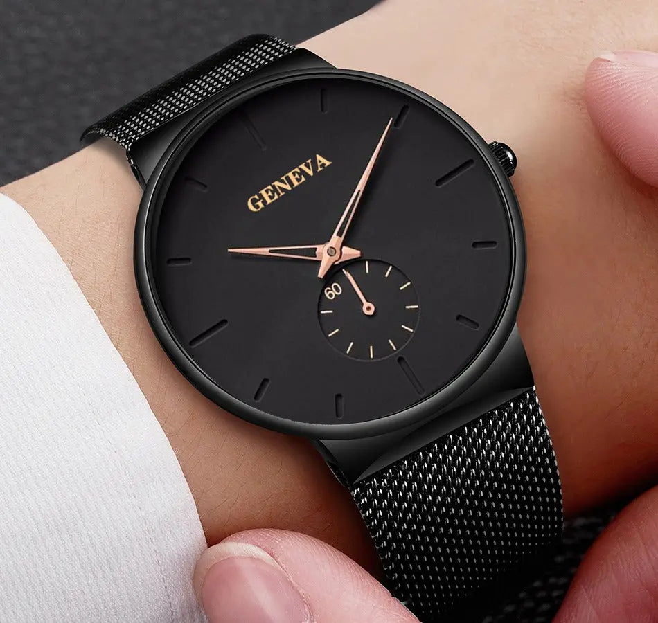 Fashion Casual Geneva Mens WatchHAFIZ & CO