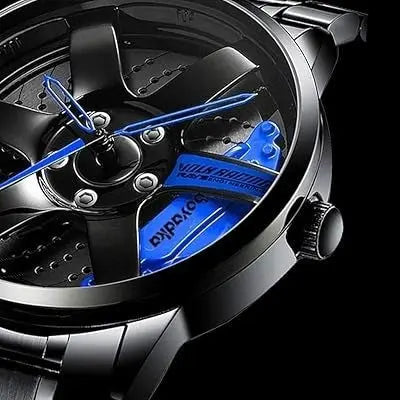 Zambeel SMAIER wrist watch with a sleek black dial and metal band, stylish accessory for everyday wear.