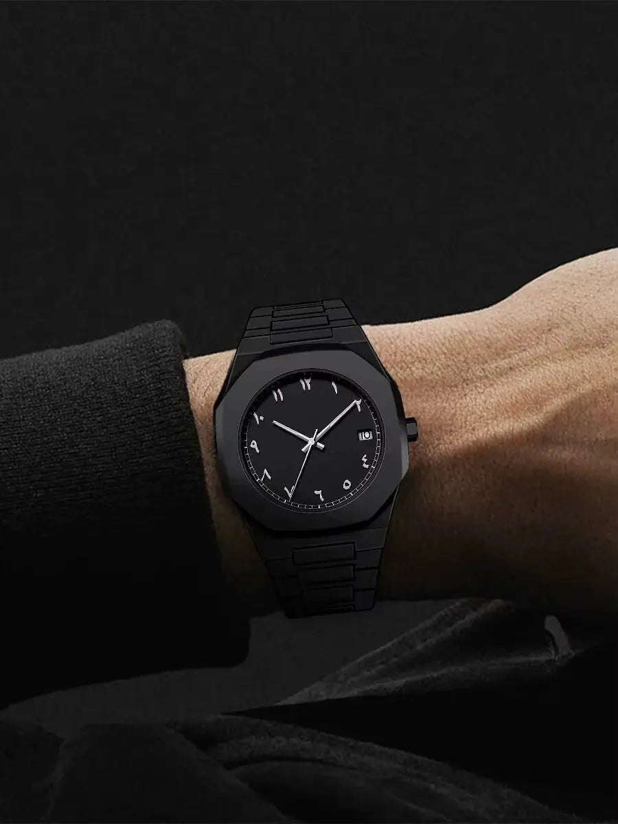 Stainless Steel Arabic WatchHAFIZ & CO